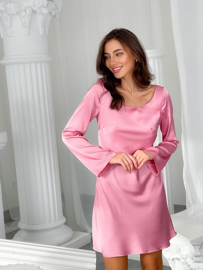 Платье мини с открытой спинкой Тю-Тю! XS розовое